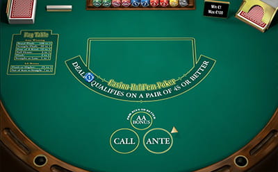 Casino Holdem er et af de mange ekstra spil udover blackjack, der tilbydes