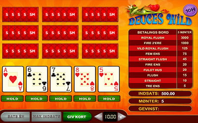 Prøv dine evner ud i video poker